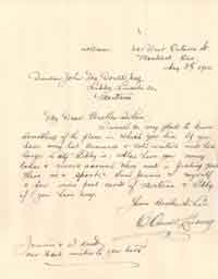 Letter to Duncan McDonald